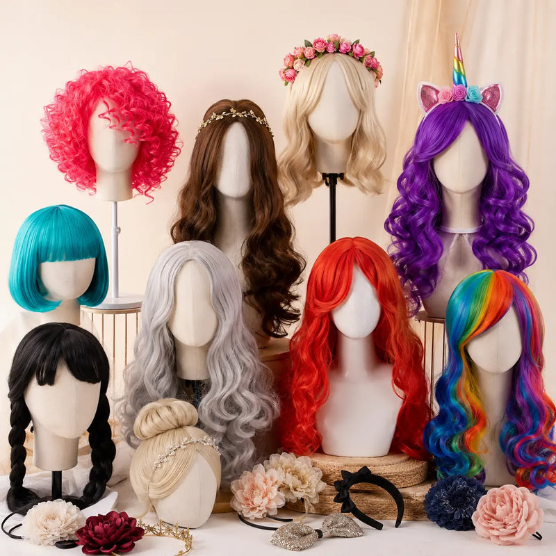 Party Hairs, wigs and hair accessories