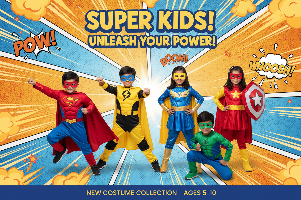 Superhero Costume for Boys and Girls