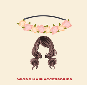 Party Hairs, wigs and hair accessories