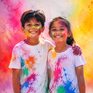 Holi T-shirts various designs for kids and Adults