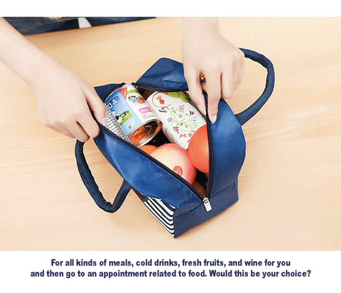 Lunch Box Insulated Bag Soft Leakproof Lunch Bag for Kids Men Women, Durable Thermal Lunch Pail for School Work Office | Fit 6 Cans- Blue Dinosaur