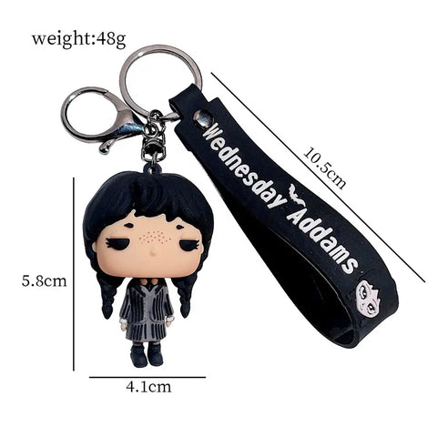 Wednesday Addams Merchandise Keychain -Gift for Girls,Daughter, Teen- Wednesday 4th Generation