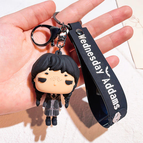Wednesday Addams Merchandise Keychain -Gift for Girls,Daughter, Teen- Wednesday 4th Generation