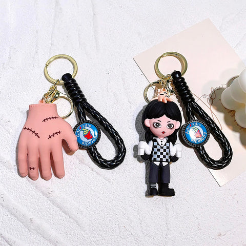 Fancydresswale Wednesday Addams Merchandise Keychain -Gift for Girls,Daughter, Teen- Wednesday 5th Generation