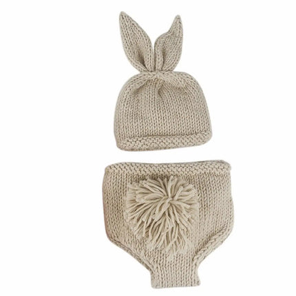 Adorable Rabbit Photography Clothing Set for Children: Crochet Knitting Stick Hat and Pants with Carrot fancydresswale.com