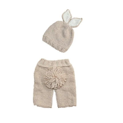 Adorable Rabbit Photography Clothing Set for Children: Crochet Knitting Stick Hat and Pants with Carrot fancydresswale.com