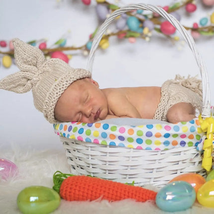 Adorable Rabbit Photography Clothing Set for Children: Crochet Knitting Stick Hat and Pants with Carrot fancydresswale.com