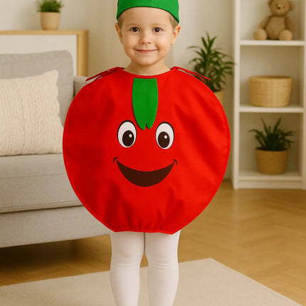 Apple Cutout and Cap without Jumpsuit Fancydresswale
