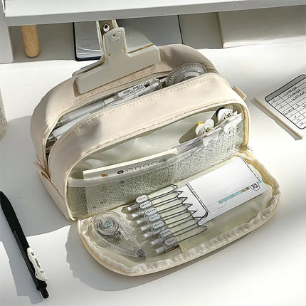 Pen Pencil Case Durable Big Storage Pen Pouch Bag for School Supplies Office College Teen Girls Adults fancydresswale.com