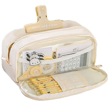 Pen Pencil Case Durable Big Storage Pen Pouch Bag for School Supplies Office College Teen Girls Adults fancydresswale.com