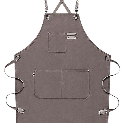 Chef Aprons Canvas Cross Back Premium : Stylish Unisex Design with Spacious Pockets fancydresswale.com