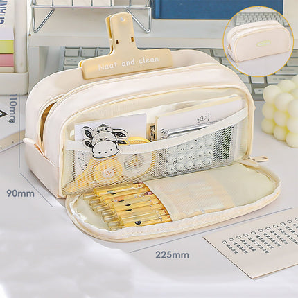 Pen Pencil Case Durable Big Storage Pen Pouch Bag for School Supplies Office College Teen Girls Adults fancydresswale.com