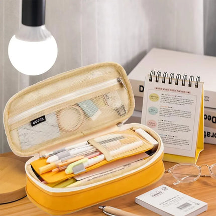 Big Capacity Pencil Pen Case Office College School Large Storage High Capacity Bag Pouch Holder Box Organizer fancydresswale.com