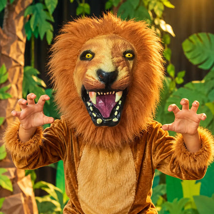 Big Lion Mask with Mane for Fancy Dress fancydresswale.com