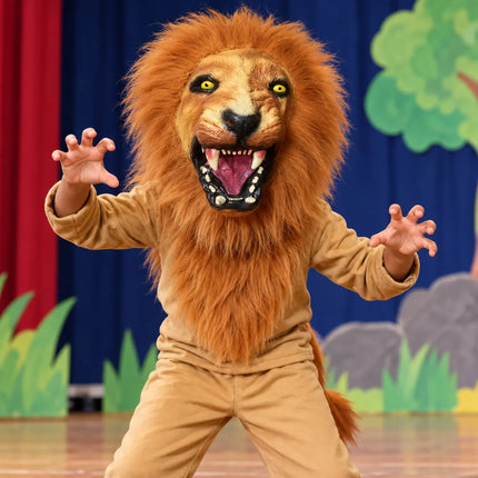 Big Lion Mask with Mane for Fancy Dress fancydresswale.com