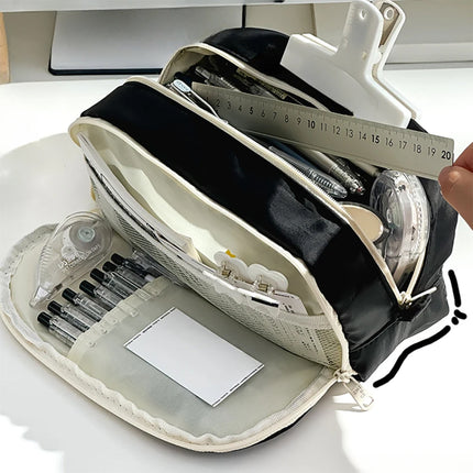 Pen Pencil Case Durable Big Storage Pen Pouch Bag for School Supplies Office College Teen Girls Adults fancydresswale.com