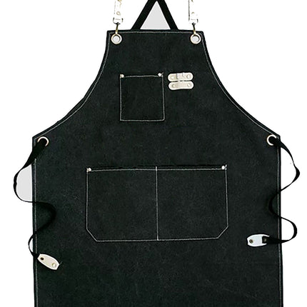 Chef Aprons Canvas Cross Back Premium : Stylish Unisex Design with Spacious Pockets fancydresswale.com