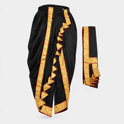 Black Dhoti Patka AI side-angle preview
