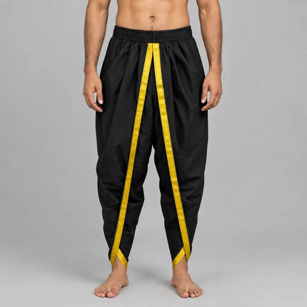 AI adult model black dhoti worn hero view