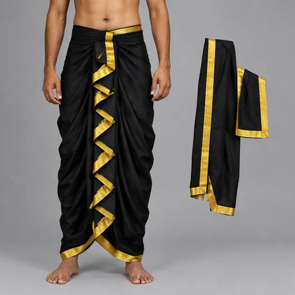 AI adult model black Mahabharat dhoti hero preview