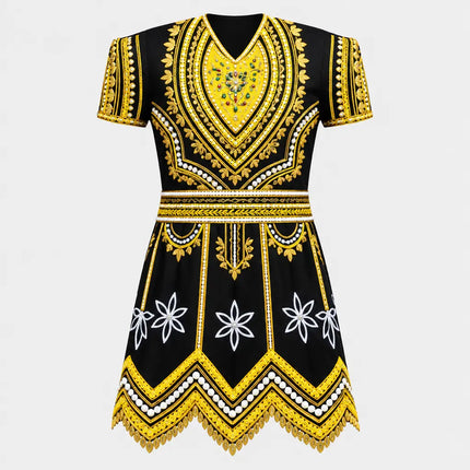 Black Raja Coat front
