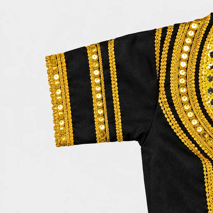 Black Raja Coat sleeve detail