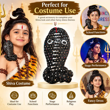 Sequin cobra snake styled with Shiva fancy dress