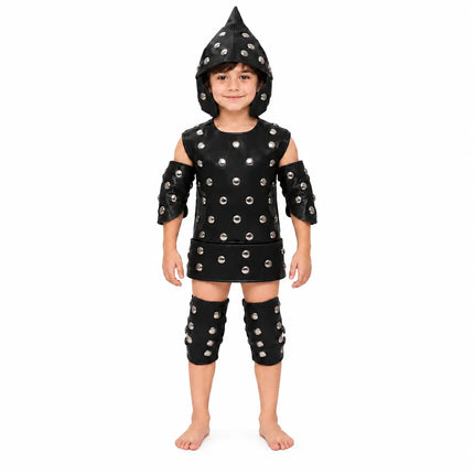 Black Studded Warrior Kavach – Fancy Dress Costume fancydresswale.com