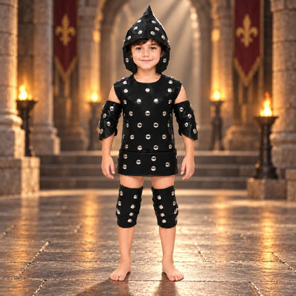 Black Studded Warrior Kavach – Fancy Dress Costume fancydresswale.com