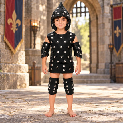Black Studded Warrior Kavach – Fancy Dress Costume fancydresswale.com