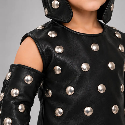 Black Studded Warrior Kavach – Fancy Dress Costume fancydresswale.com