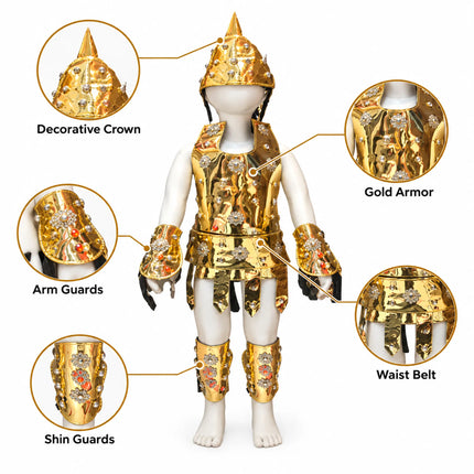 Black Studded Warrior Kavach – Fancy Dress Costume fancydresswale.com