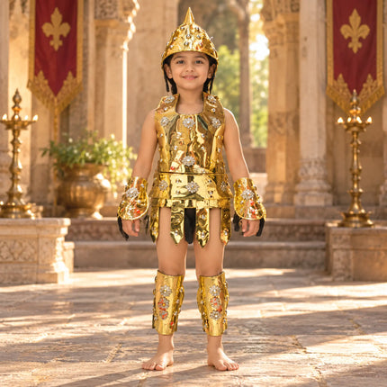 Black Studded Warrior Kavach – Fancy Dress Costume fancydresswale.com