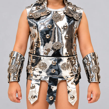 Black Studded Warrior Kavach – Fancy Dress Costume fancydresswale.com