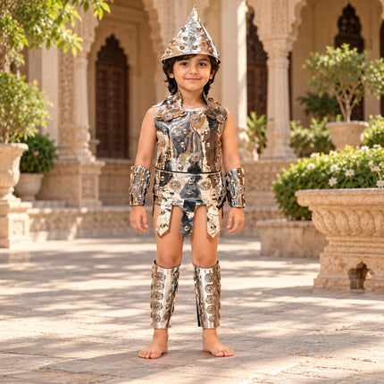 Black Studded Warrior Kavach – Fancy Dress Costume fancydresswale.com