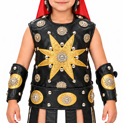 Black Studded Warrior Kavach – Fancy Dress Costume fancydresswale.com