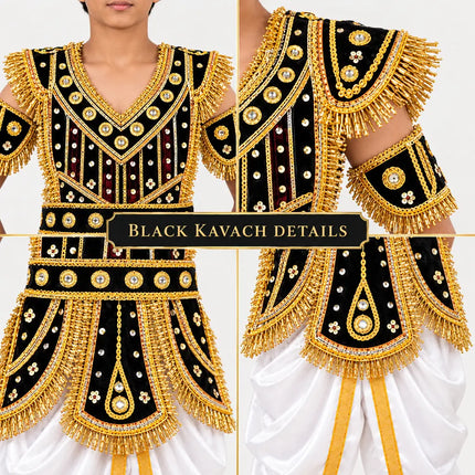 Black kavach close-up details
