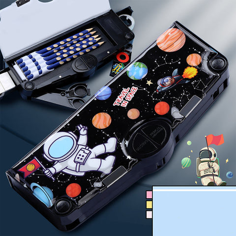 Fancydresswale Black Astronaut Pencil Box for Kids, Astronaut Pencil Box for Boys, Kids Pencil Box for Boys & Girls, Pencil Box for Boys, Astronaut Theme Return Gifts for Kids