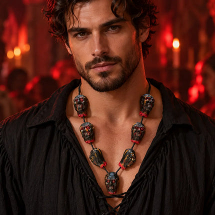 Blood Mund Mala – Skull Garland Fancy Dress Accessory fancydresswale.com