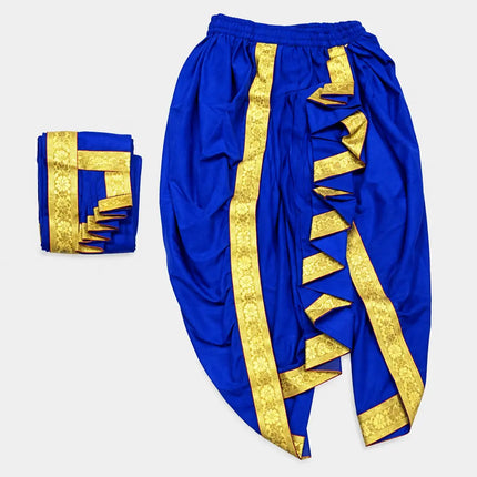 Blue patka golden border close-up preview