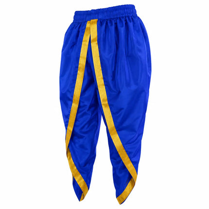 Blue dhoti side-angle preview