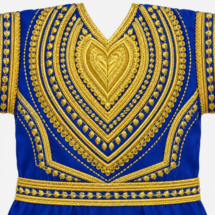 Blue Raja Coat chest detail