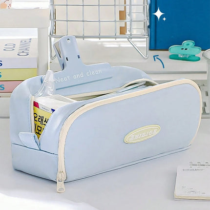 Pen Pencil Case Durable Big Storage Pen Pouch Bag for School Supplies Office College Teen Girls Adults fancydresswale.com