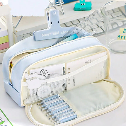 Pen Pencil Case Durable Big Storage Pen Pouch Bag for School Supplies Office College Teen Girls Adults fancydresswale.com