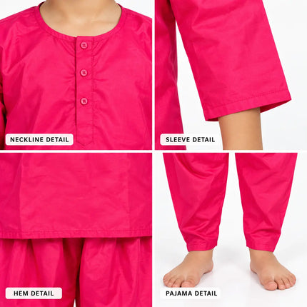 Boys Fuchsia Pink Kurta and Dhoti Set | Traditional Ethnic Outfit for Kids fancydresswale.com