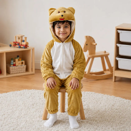 Brown Bear Costume For Kids Fancydresswale.com