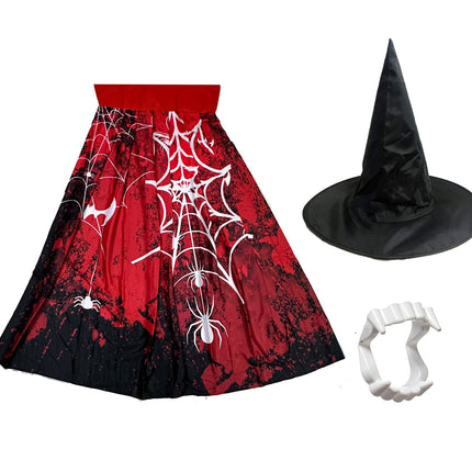 Halloween costume dress for boys and girls with cap and draculla teeth Fancydresswale