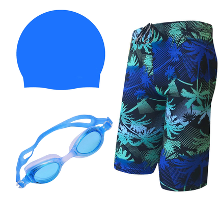 Fancydresswale Swimming kit for boys, Swimming short, Swimming goggle and silicon cap- 11 designs- free size fits to 60-75kg fancydresswale.com