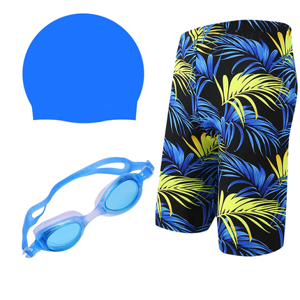 Fancydresswale Swimming kit for boys, Swimming short, Swimming goggle and silicon cap- 11 designs- free size fits to 60-75kg fancydresswale.com