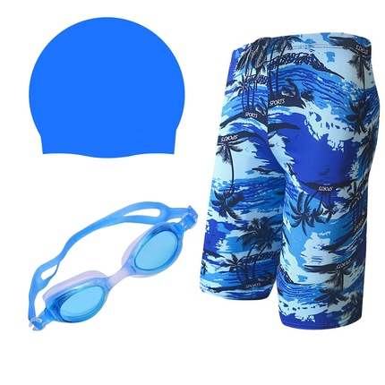 Fancydresswale Swimming kit for boys, Swimming short, Swimming goggle and silicon cap- 11 designs- free size fits to 60-75kg fancydresswale.com